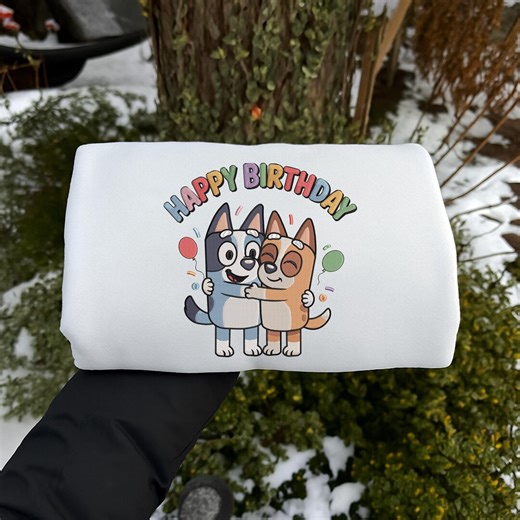 Cute Cartoon Dogs Birthday Embroidery Design, Happy Birthday Puppy Embroidery File for Kids - Etsy