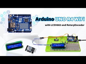 52Pi RotaryEncoder and LCD1602 Display work with Arduino UNO R4 WiFi