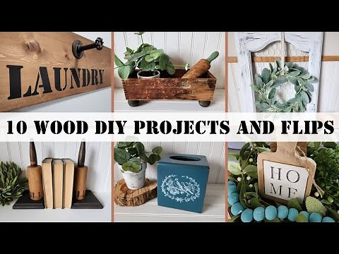 10 Fun and Unique Wood DIY Projects and Thrift Flips | Trash to Treasure Projects