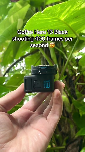 A camera this small has no business shooting footage like this. The new @GoPro Hero 13 Black shooting 400fps with the new Macro Lens. #goprohero13 #goprohero13black #gopro #macrophotography #behindthescenes