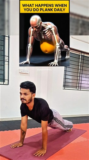 🔥One minute of plank, a stronger you!💪 #plank #plankchallenge #yoga
