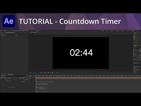 After Effects Tutorial - Creating a Countdown Timer Using Expressions