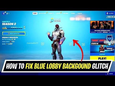 How to Fix Blue Lobby Background Glitch in Fortnite