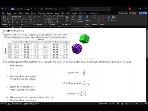 MATH-108 Homework Feb 9, 2026 (Intro to Probability) (part i)