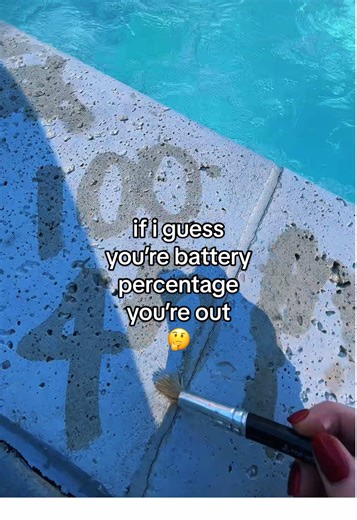 if i guess your battery percentage you’re out asmr game 🖌️ at the pool with drawing sounds #asmr #asmrgame #guess #fyp #oddlysatisfyingvideo
