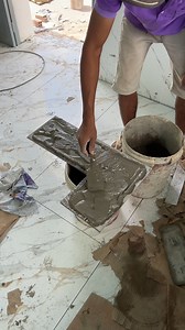 Techniques and Skills To Install Large Ceramic Black Tiles On The Kitchen Table | DIY crafts PR