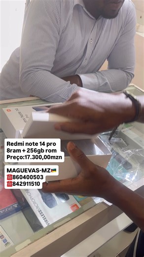 1.6K views · 25 reactions | Redmi note 14 pro 8ram + 256gb rom Preço:17.300,00mzn MAGUEVAS-MZ ☎️860400503 ☎️842911510 | Magueva-mz | Facebook