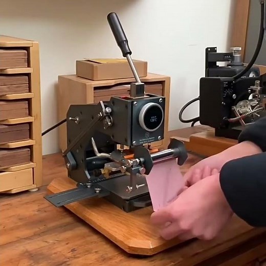 Hot Foil Stamping 💷 Machine, 🪵Letter Stamping Tool,✒️ Manual Stamper, Logo Embossing🌟🌟 subscribe 🙋