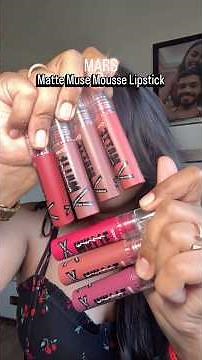 *VIRAL* Mars Matte Muse Mousse Lipstick Swatches✨ #marscosmetics #shorts #viral