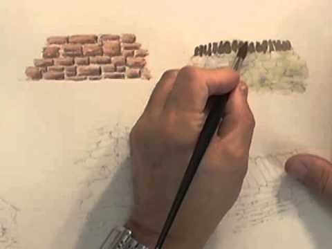 Watercolour Building Lesson - Stone Built Buildings