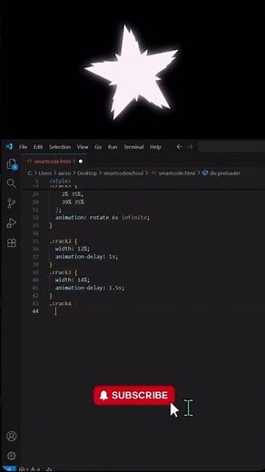 Make Star Loaders Animation By Using #css3 #html5
