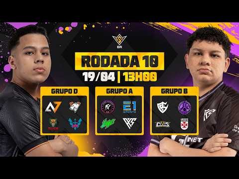🚨FFWS BR 🏆 RODADA 10 - GRUPOS D, A e B | FREE FIRE AO VIVO🚨 #freefire