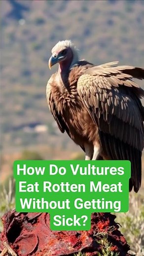 How Do Vultures Eat Rotten Meat Without Getting Sick?