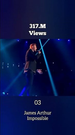 Top 5 Most Viewed James Arthur Songs #shorts #songshorts #jamesarthur #music