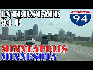 I-94 East - Minneapolis - St. Paul - Minnesota - 4K Highway Drive