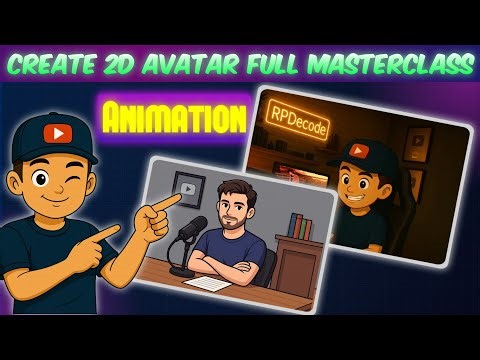 💥 2D Studio Character Animation Tutorial 🎬 | 🚀 Create Your Own Avatar Animation | 2d Animation |