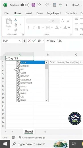 Automatic Serial Number with Text in Microsoft Excel