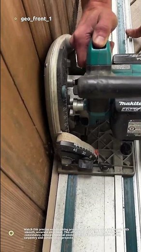 Perfect Trim Cutting with a Track Saw! Clean Woodworking Precision 🔥🪚