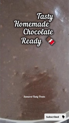 Homemade Chocolate Recipe | Easy & Delicious 🍫#chocolate #trending #shorts