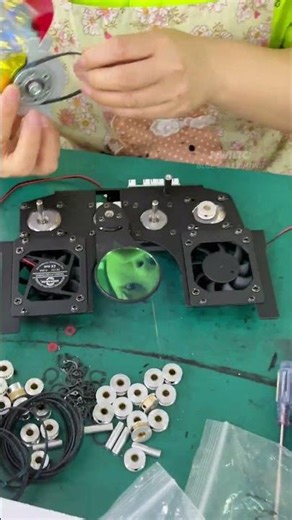 Professional LED Fixture Components Assembly on Production Line