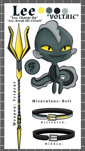 3 Kwamis Left and we're done. Lee, came from the word Eel spelled backwards. This kwami can suck electricity in the sucket. #miraculous #kwami