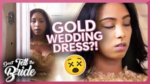 76K views · 516 reactions | Bride GOBSMACKED by Gold Wedding Dress......