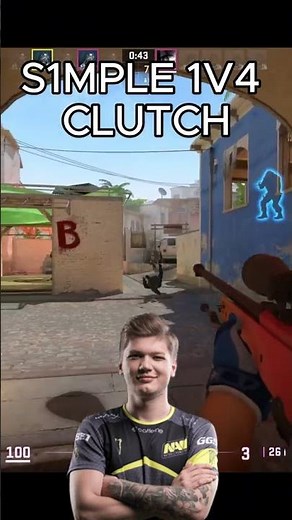 S1mple 1v4 clutch #csgo