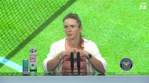 FLASHBACK: Svitolina discussed the emotional impact of the ongoing war in Ukraine at Wimbledon.