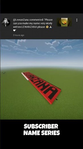 I Write Your Names in Minecraft! Day 1