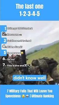 7 Military Fails That Will Leave You Speechless 😭💀| Ultimate Ranking #viral #funny #ranking #uk #usa