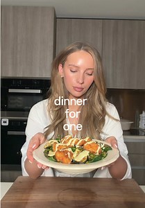 Healthy Chicken Nugget Salad Dinner for One