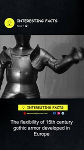 33 reactions · 3 comments | The flexibility of 15th century gothic armor developed in Europe | Interesting Facts | Facebook