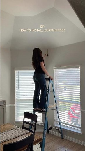Cómo instalar tubos de cortinas - how to install curtain rods