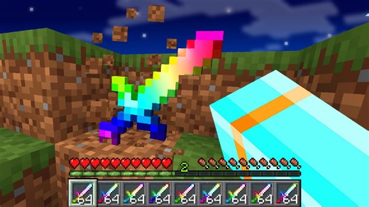 Minecraft but mobs drop OP loot