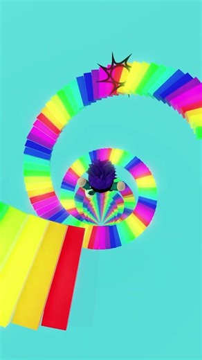 Thanos plays Roblox Infinite Rainbow Stairs 🥺🌈 #roblox #shorts