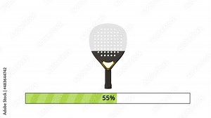 Loading Paddle tennis court 3d model Padel tennis court with blue floor loop good for post or videos Padel tennis videos
