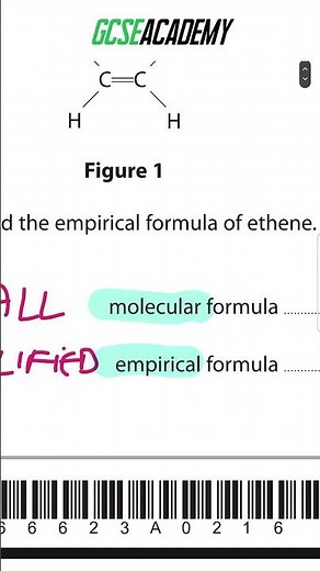 EMPIRICAL vs MOLECULAR formula | GCSE Science 2023 #GCSE #Revision #GCSEChemistry #CombinedScience