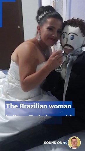 This woman married a ragdoll... and now they've welcomed a 'child' together! | Daily Mail Video