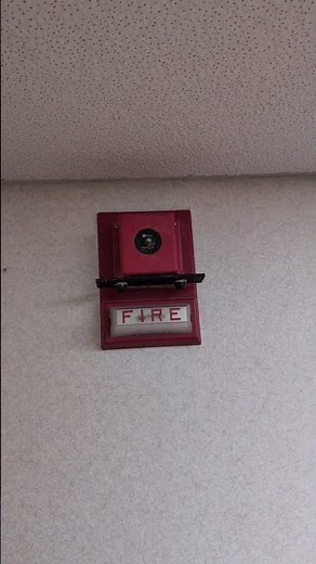 Rustic, Simplex Fire Alarm Bell w/ Strobe Going Off*