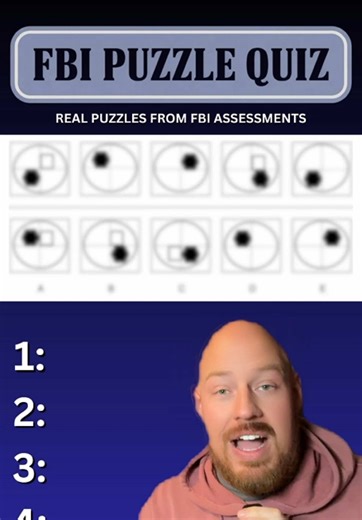 FBI Spatial Reasoning Quiz: Can You Solve These Puzzles?