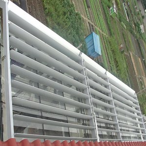 House Residential Mechanism Sand Trap Window Fixed Aluminum Louvers