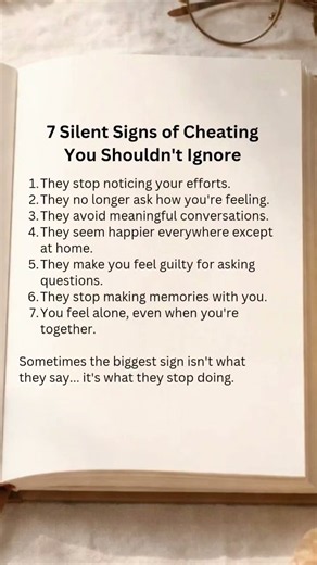 7 Silent Signs of Cheating You Shouldn't Ignore 🚩💯 #cheating #affair #infidelity #shorts