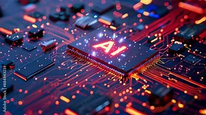 Generic computer motherboard driven by an artificial intelligence processor