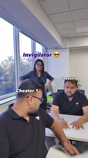 When Invigilator Stands Behind You 😰 #funnyshorts #shortsyt #examhall #examtime