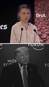 Donald Trump VS Greta Thunberg : 1 climate crisis, 2 points of view at the World Economic Forum. | Brut