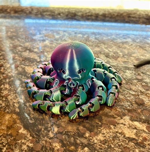 3d Printed Octopus Fidget - Etsy