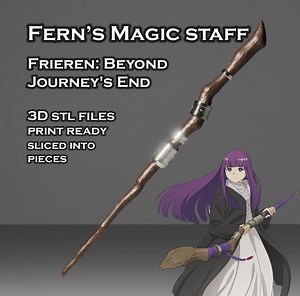 Fern's Staff / Wand -- Frieren: Beyond Journey's End -- 3D Printable Cosplay Prop -- Ready to Print & Sliced - Etsy