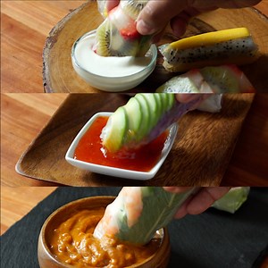 2.4M views · 16K shares | Summer Rolls 3 Ways 3 spring rolls with a light, refreshing summer twist! Save this recipe: https://taste.md/2pu5h7B | Nourish by Tastemade | Facebook