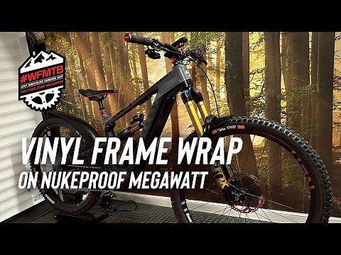 Custom frame vinyl wrap - On a Nukeproof Megawatt Mountain Bike