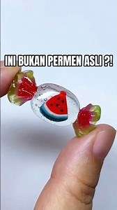 DIY Permen Semangka dari Nail Gel 🍉 | Mini Craft Estetik Dari Clay Resin Transparan